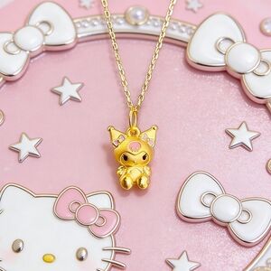Sanrio Kuromi 24K Gold Necklace Premium Collectible